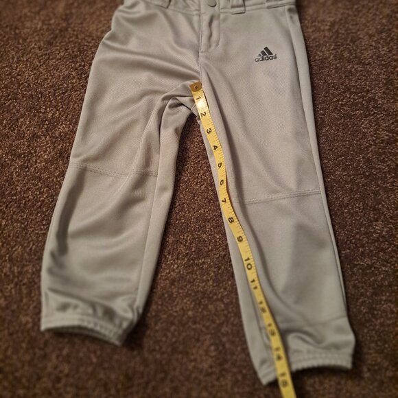 Adidas AEROREADY Grey Kids XSmall Softball Pants With Elastic&Drawstring Waist - Picture 5 of 8
